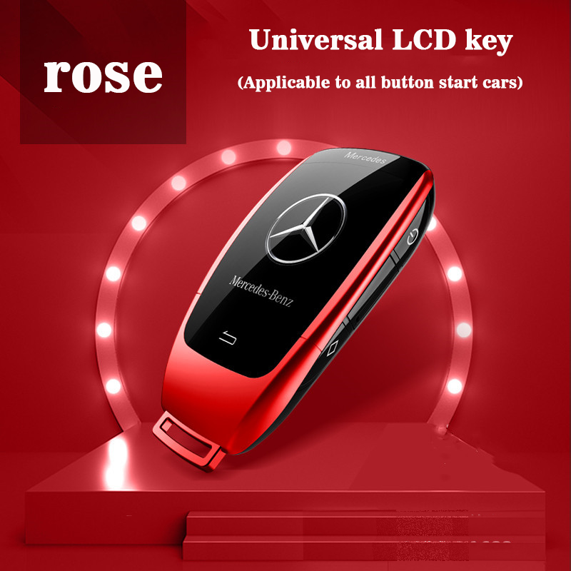 drop shipping remote led LCD control mobile app control pre heat pre warm up lcd car smart key Smart Lcd car key